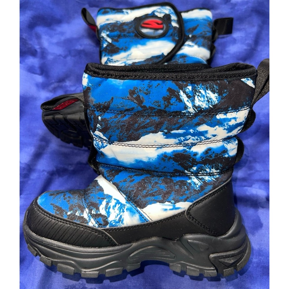 Hobibear Little Kids‎ Winter Snow Boots Size 2 Black Faux Fur Lined NWOT